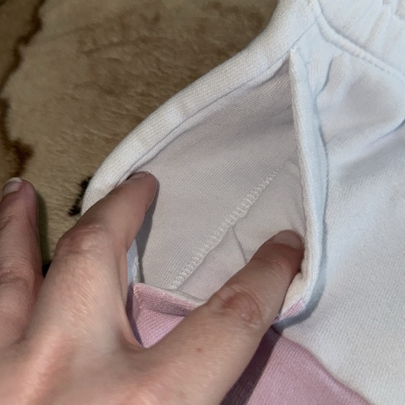 🖤HOLLISTER ULTRA HIGH RISE PINK COLORBLOCK LOUNGE SHORTS SIZE S🖤 - Picture 3 of 7